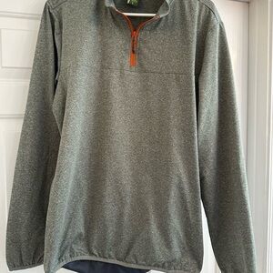 Gray Quarter-Zip Pullover